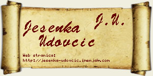 Jesenka Udovčić vizit kartica